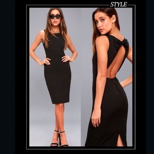 Free Dress❗️Read 💖NWT Sexy Black Open Back Dress